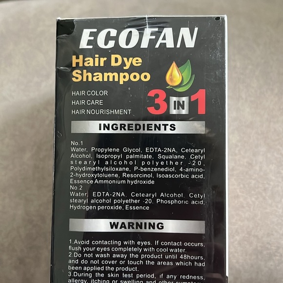 Hair dye shampoo, coffee, 10 packets, NWT - new with tags; OBO - Picture 3 of 6